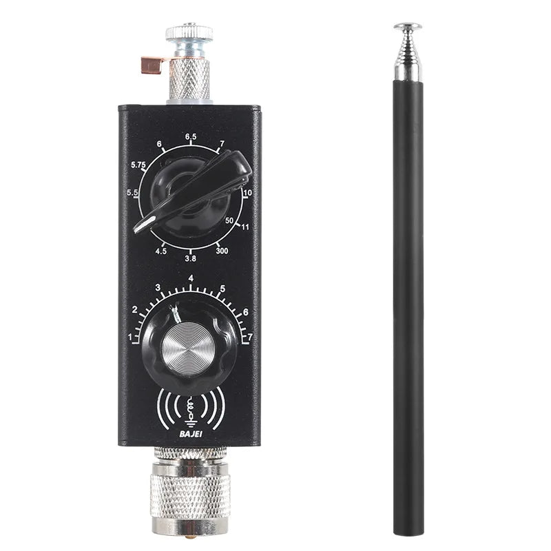 20W QRP Full-Band Tuned Antenna FM Aviation UV 5MHz-55MHz Tuned Shortwave Antenna HF Full Band Tuned Aerial for UHF VHF