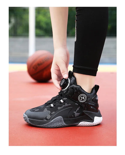 Children Basketball Sneakers Boys Shoes Kids Skater Casual Sneaker Non-Slip Sports Shoes for Boy Basket Training Child Tennis