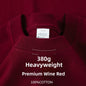 300g Cotton T Shirts Men Short Sleeved Heavyweight Summer Round Neck Loose Breathable Shirt for Men Women Basic Tee