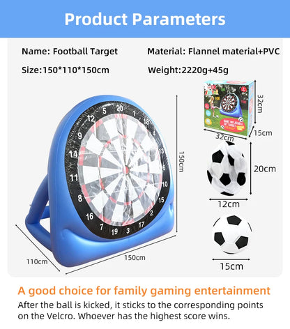 Inflatable Football Soccer Target Mat Outdoor Indoor Shooting Practice Game Toys for Children