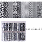 10 Patterns New Metal Nail Foils for Transfer Paper Stickers Floral Chameleon Nails Wraps DIY Water Marble Nail Art Decorations
