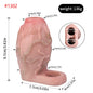 FAAK Silicone Penis Sleeve Ring Realistic Hollow Dildo Size S M Dildo Sheath Delay Ejaculating Cock Enlarger Sex Toys For Men