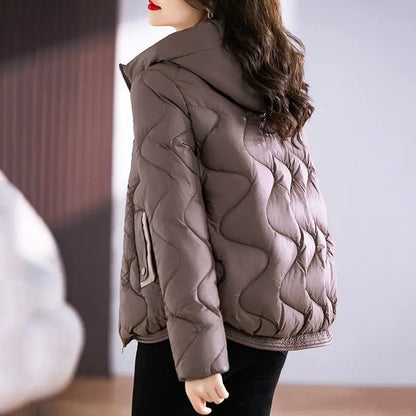 Hooded Parkas Women Winter 4XL Korean Fashion All-match Coats Thicken Keep Warm Streetwear Cold Wear Casual Female Outwear Ins