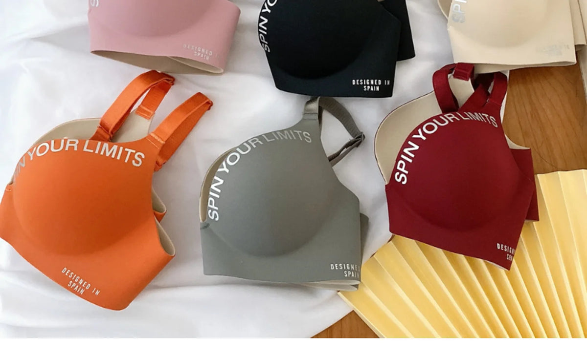 Women Print Seamless Bra Sexy Lingerie Floral Push Up Bras One-Piece Underwear 2026 Bralette No Steel Rings Gather Brassiere
