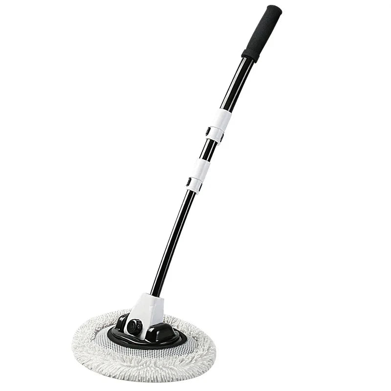 LEIBOO Car Wash Mop Cleaning Brush Telescoping Long Handle Cleaning Mop Retractable Bent Bar Car Wash Brush Auto Accessories Car Cleaning Tools
