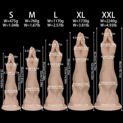 5 Sizes Huge Anal Plug Thick Arm Buttplug Silicone Suction Cup Veins Texture Palm Dildo Adult Sex Toy For Women Gay Masturbation