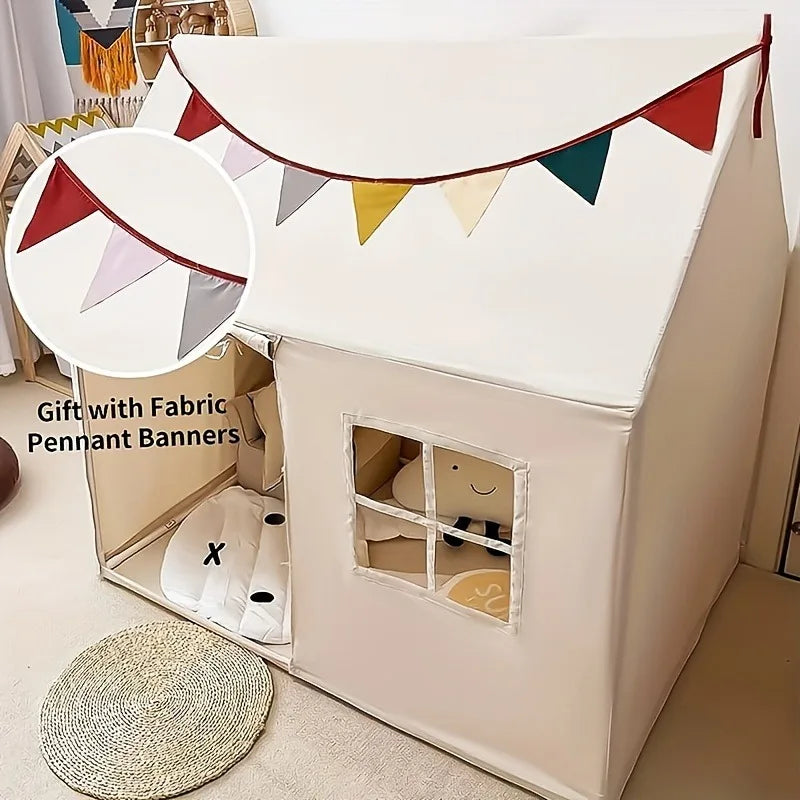 A Game Tent with a Bottom Mat a Large Amusement Park with a Window Easy to Clean And Can Be Placed Indoors Or Outdoors Freely