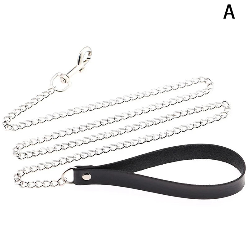 Sexy Leather Heart Necklace Collar Set with Leash for Women BDSM Cosplay Bondage Accessories Couple Role Play Game Props