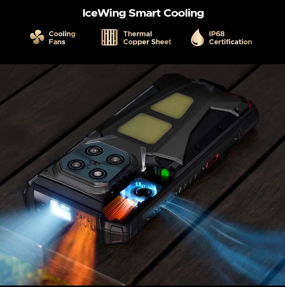 World Premiere DOOGEE V Max Play 5G Projector Rugged Phone 20500mAh Dual Camping Lights Dimensity 7300 16GB+512GB NFC Smartphone
