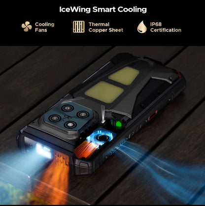 World Premiere DOOGEE V Max Play 5G Projector Rugged Phone 20500mAh Dual Camping Lights Dimensity 7300 16GB+512GB NFC Smartphone