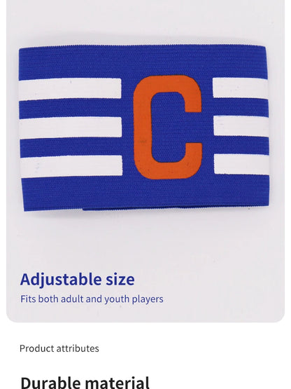 Adjustable Football Captain's Armband for Adults and Youth - Comfortable and Durable Soccer Band for Team Captains