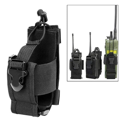New Tactical Adjustable Walkie Talkie Holder Radio Pouch Hunting Interphone Hanging Bag Outdoor Nylon Molle Radio Pouch