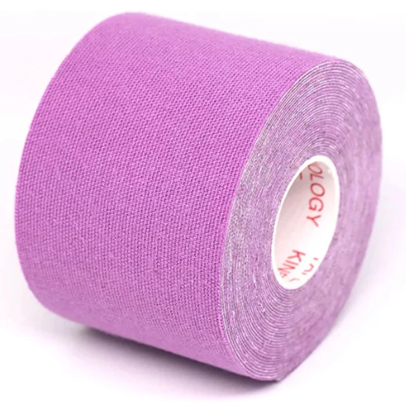 5CM*5M Kinesiology Tape Athletic Recovery Elastic Tape Kneepad Muscle Pain Relief Knee Pads Support for Gym Fitness Bandage