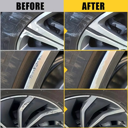 Silver Alloy Wheel Touch Up Paint Pen For Car Rim Scratch Curb Rash Repair Quick Fix Auto Detailing Tool