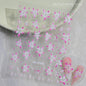5D Hibiscus Flower Nail Embossed Sticker Acrylic Pink White Gold Petal Leaf Adhesive Decal Butterfly Dragon Floral Elegant Decor