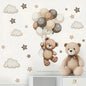 Cute Forest Animals Wall Stickers for Kids Rooms Children Boys Girls Baby Room Decoration Nursery Wallpaper Vinyl Elephant Lion