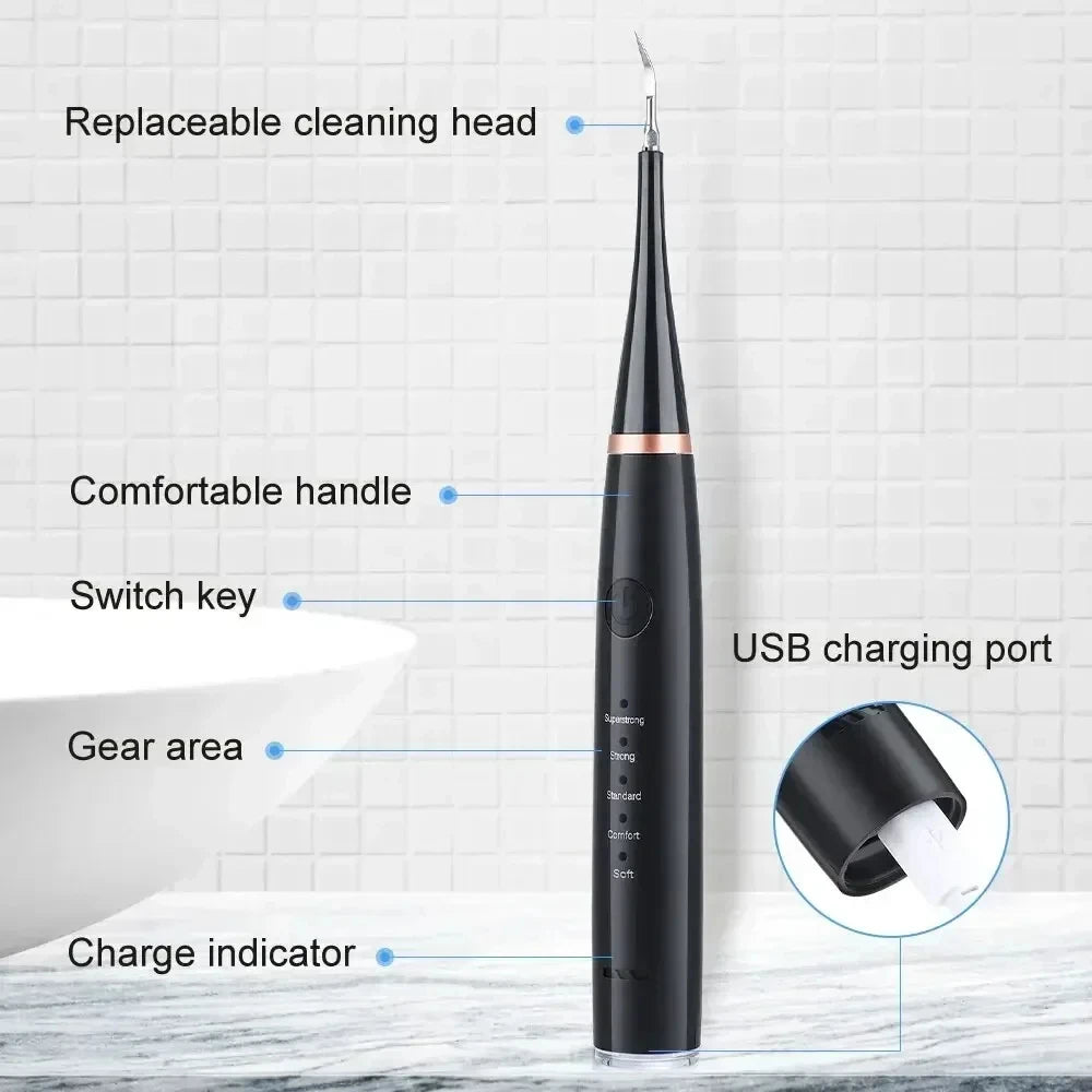 Ultrasonic Electric Sonic Dental Scaler Stain Tartar Calculus Remover Teeth Whitening Cleaning Oral Irrigator Electric