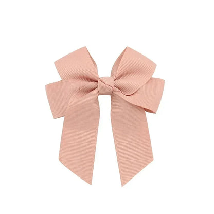 1pcs 3.6'' Solid Color Bowknot Hair Clips For Baby Girls Classic Bows Hairpins Cute Barrettes Headwear Kids Hair Accessories