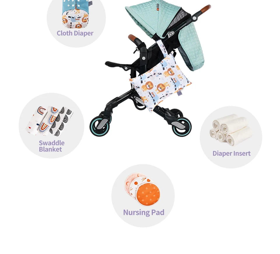 Elinfant 2pcs Waterproof Mini Storage Bag For Swimming,Beach&Gym,18*25cm Waterproof Diaper Bag,Wet Dry Bag