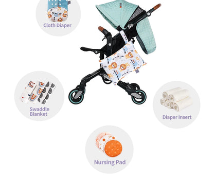 Elinfant 2pcs Waterproof Mini Storage Bag For Swimming,Beach&Gym,18*25cm Waterproof Diaper Bag,Wet Dry Bag