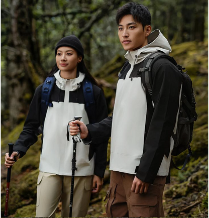 Winter Casual Windproof Hooded Down Jacket Custom Printed Embroidery Company Logo High Quality Men's Hiking Outdoor Jacket 4xl