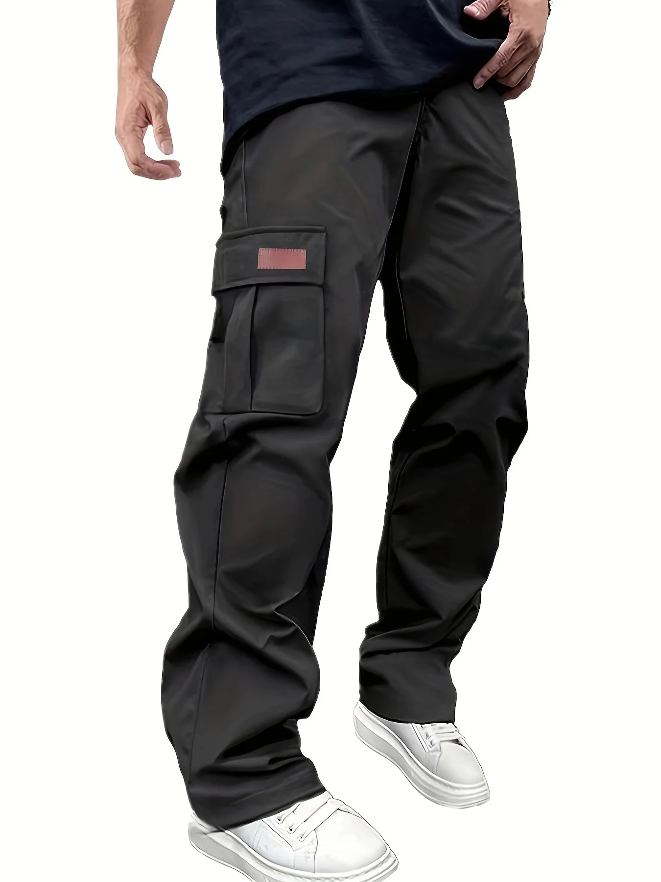 2026 Amazon Summer New Men's Work Pants European and American Independent Station Drawstring Multi Pocket Casual Pants