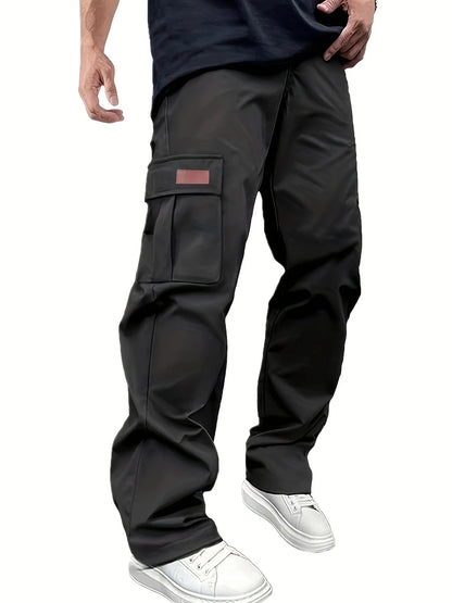 2026 Amazon Summer New Men's Work Pants European and American Independent Station Drawstring Multi Pocket Casual Pants