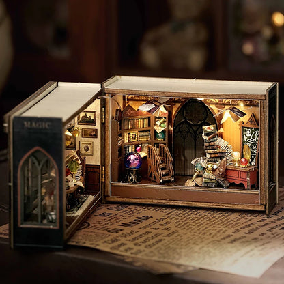 Mini Doll House DIY Small House 3D Puzzle Assembly Building Model Toys Home Bedroom Decoration With Furniture LED Lights Gifts