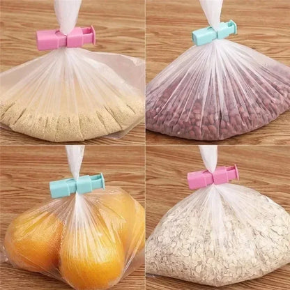 12 PCS Reusable Bread Bag Clips Fresh Food Seal Plastic Spring Clip Snack Storage for Home Kitchen