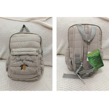 2025 New Design Cartoon Childrens Backpack Animal Embroidery Pattern School Bag Boys Girls Toddler Kindergarten Kids Backpack
