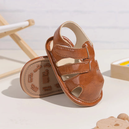 Summer Retro Unisex Baby Beach Sandals Wrap Toe Breathable Anti-slip Wear-resistance Braided Sandals Baby Toddler Shoes
