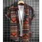 New Hawaii Spring/Summer Fashion Leisure Street Walk Tourist Beach Printed Full Open Short Sleeve Button Shirt