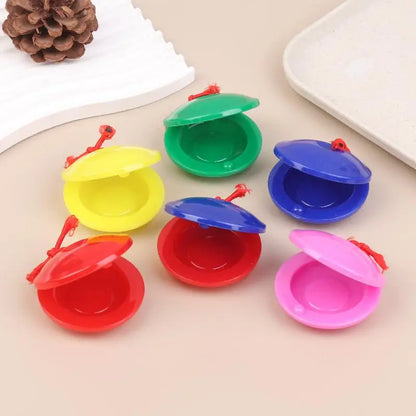3/5/15/25Pcs Plastic Music Castanets Orff Instruments Festival Party Entertainment Prop Percussion Instrument Rhythm Cultivation