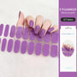 16/22 Tips Semi Cured Gel Nail Stickers for UV Lamp Designer Adhesive Nail Gel Wraps DIY Long-lasting  Nail Decoration