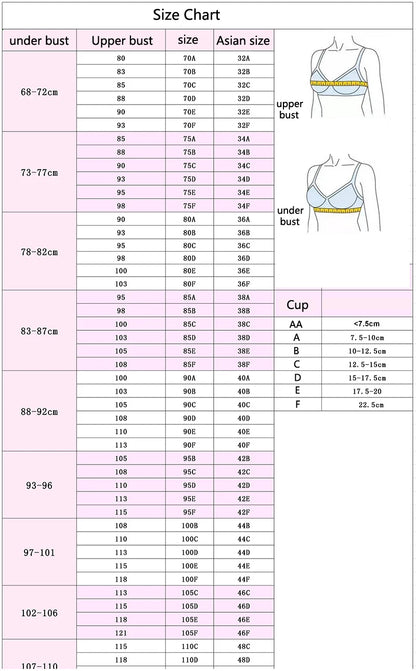 Plus Size Lingerie for Women Seamless Push Up Bra Sexy Thin Cup Cotton Brassiere Comfortable Underwie Female C D E Cup Underwear