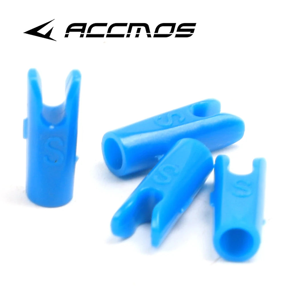 60pcs DIY Plastic Arrow Pin Nocks Size L And Size S For ID4.2mm ID6.2mm 3.2mm  Arrow Shaft Archery Accessory