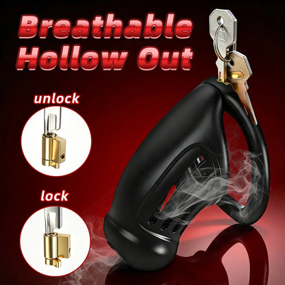 Sex Toys Male Chastity Cage with 4 Sizes Rings And Invisible Lock for Penis Bondage Cock Cage Chastity with Elastic Belt SM Toy