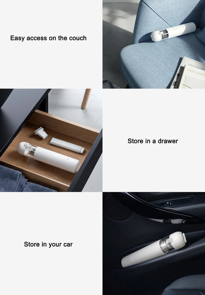 NEW MIJIA Portable Handheld Vacuum Cleaner For Home Car Mini Wireless Dust Catcher Collector 13000PA Cyclone Suction -CN