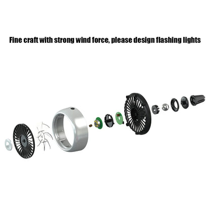 EAFC Car Fan USB Powered Electric Car Cooling Fan Portable 3 Speeds Strong Airflow Air Circulation Fan for Car Van Truck SUV
