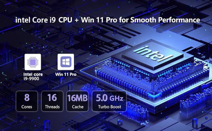 Portable 15.6' Notebook PC W/ Intel Core I9-9900, 16GB RAM & 1TB SSD. Runs Windows 11 Pro. Fast, Reliable & Lightweight—Ideal