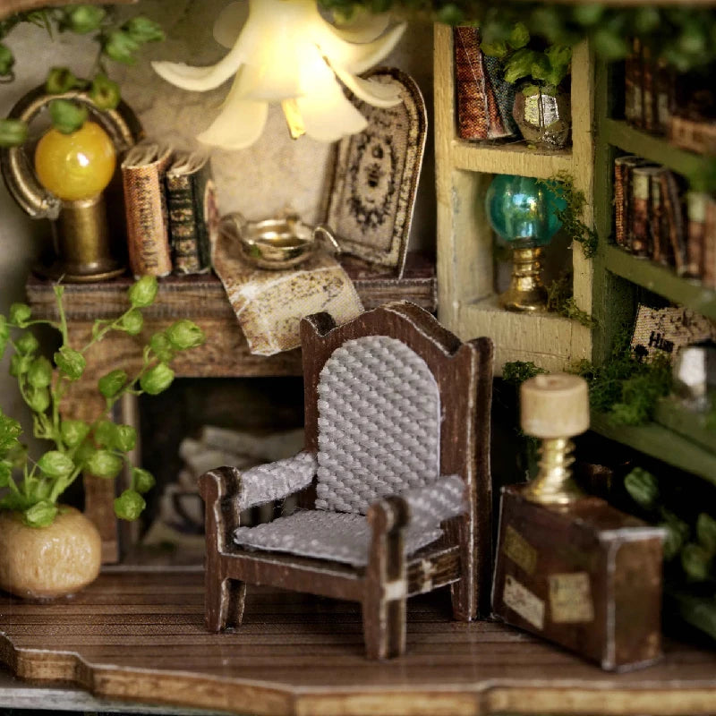 Mini Doll House DIY Small House 3D Puzzle Assembly Building Model Toys Home Bedroom Decoration With Furniture LED Lights Gifts
