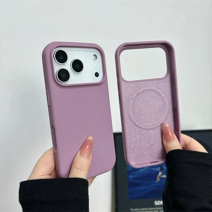 Liquid Silicone Magnetic Phone Case For iPhone 17 Air 16 13 15 14  Pro Max Plus for Magsafe Shockproof Protective Cover Funda
