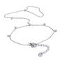 Yhpup Trendy Stainless Steel Zircon Beads Back of Hand Chain Finger Bracelet Fashion Chic Sexy Jewelry Waterproof Wholesale Gift