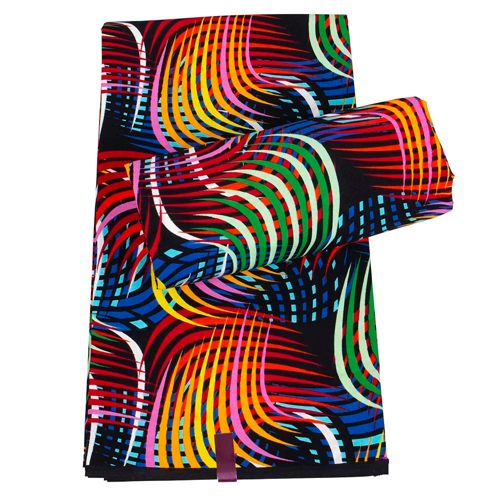 Veritablewax Africa Ankara Prints Batik Wax Fabric DIY Textile Nigeria African Polyester Fabric Dress Sewing Tissu Craft 6 yards