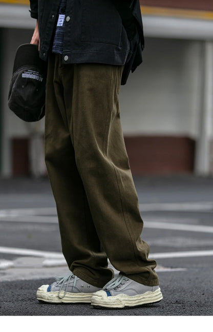 Japanese Streetwear High Quality Cargo Pants For Men Clothing Harajuku Casual Straight-Leg Trousers Korean Fashion Baggy Pants