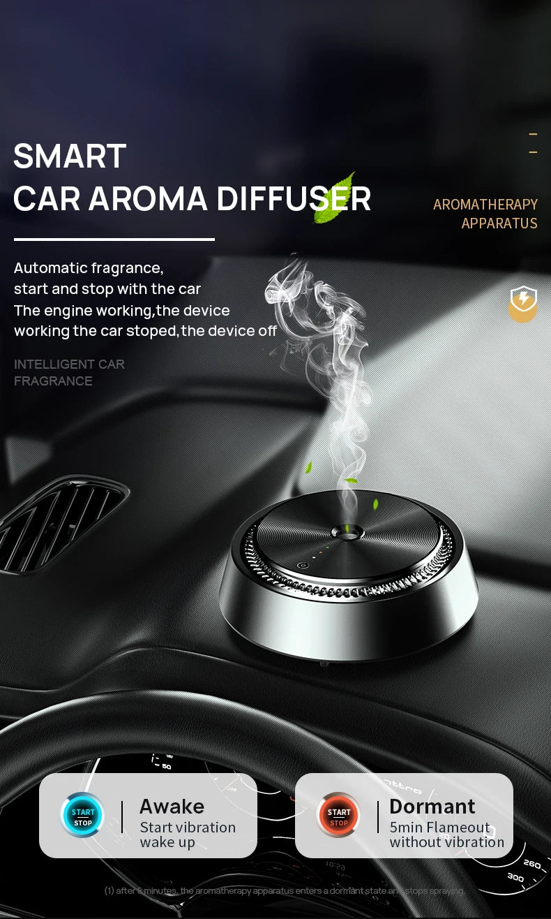 Auto Electric Aroma Diffuser Essential Oil Car Air Freshener Auto Perfume Aromatherapy Ions Formaldehyde Air Cleaner Flavoring