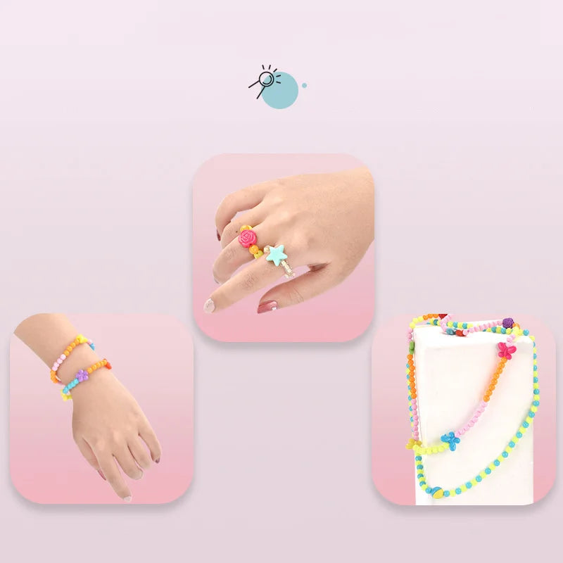 Creative DIY Handmade Pop Beads Toy Accessory Set Girl Jewelry Necklace & Bracelet Crafts Toys Education kids Birthday Gifts