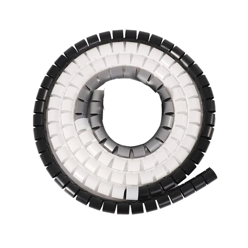 1/3/5/10 Meter 8/12/16/22/28/32/42mm Line Flexible Spiral Cable Organizer Storage Pipe Cord Protector Management Cable PE Tube