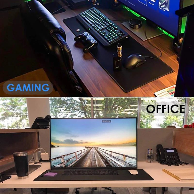 Gaming Large Mousepad Anti-slip Rubber Mouse Mat Computer Gamer Desk Mat Stitched Edge Large Gaming Mousepad for CS GO LOL Dota