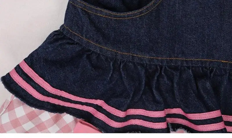 Kawaii Girls Lolita Skirts Japanese Women Harajuku Ball Gown Denim Skater Y2K High Waist Lace Cake Skirts Versatile Puffy Skirts